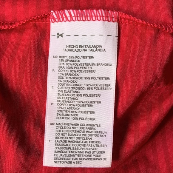 Reebok Play Dry Pink Striped Athletic Tank Top - Picture 7 of 7